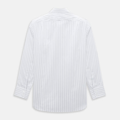 Navy Hairline Multi Stripe Mayfair Shirt Image 2