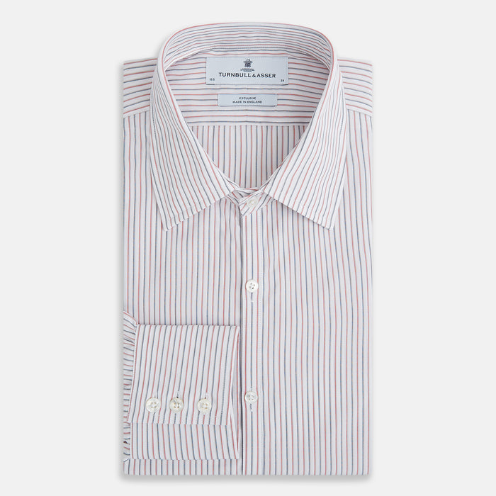 Red and Blue Double Stripe Westminster Shirt Image 4