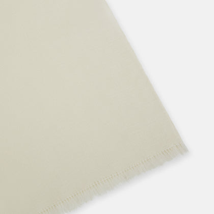 White Cashmere Scarf Image 1