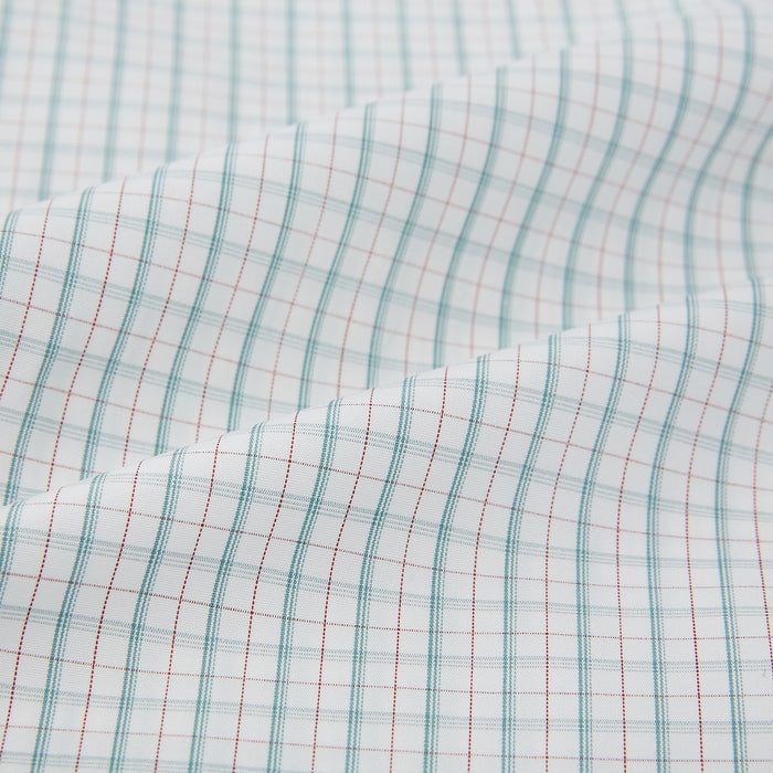 Turquoise and Red Multi Check Westminster Shirt Image 7