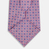 View 3 of product The Turnbull & Asser Blue and Pink Multi Dot Silk Tie adds a stylish, modern touch to office attire.