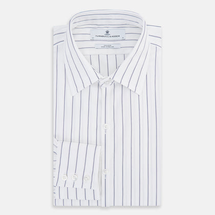 Dark Navy Double-Pinstripe Westminster Shirt Image 4