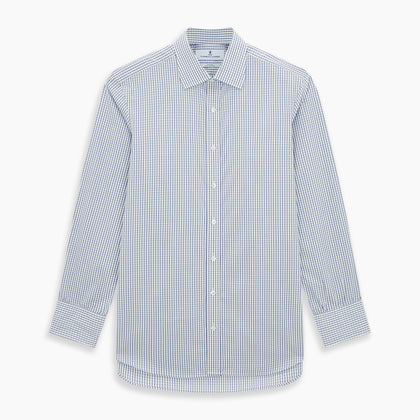 Blue Multi Tattersall Check Mayfair Shirt Image 6