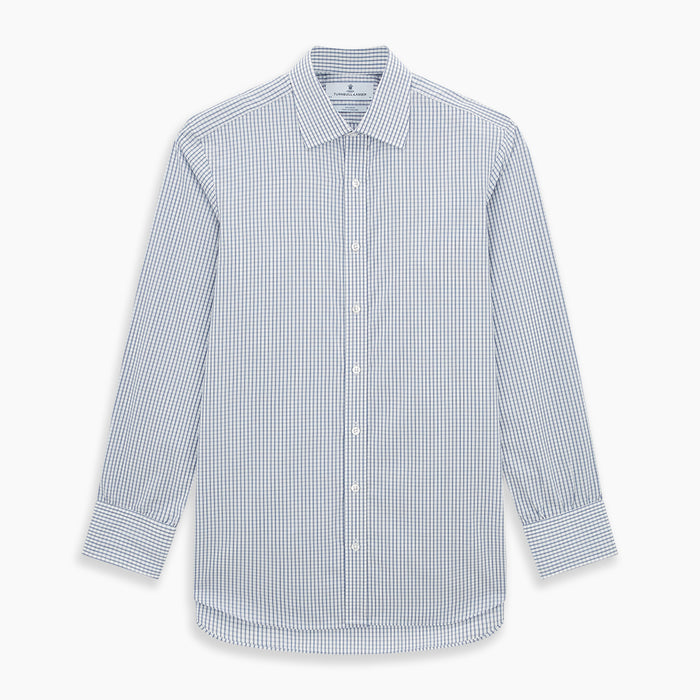 Blue Multi Tattersall Check Mayfair Shirt Image 6