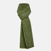 View 1 of product A Petrol Green and Chartreuse diamond-patterned cashmere knitted scarf by Turnbull & Asser—an essential accessory for adding striking geometric flair to any look.