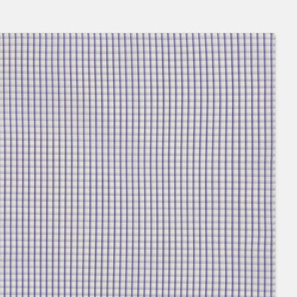 Purple Micro Shadow Check Hand-Rolled Handkerchief Image 1