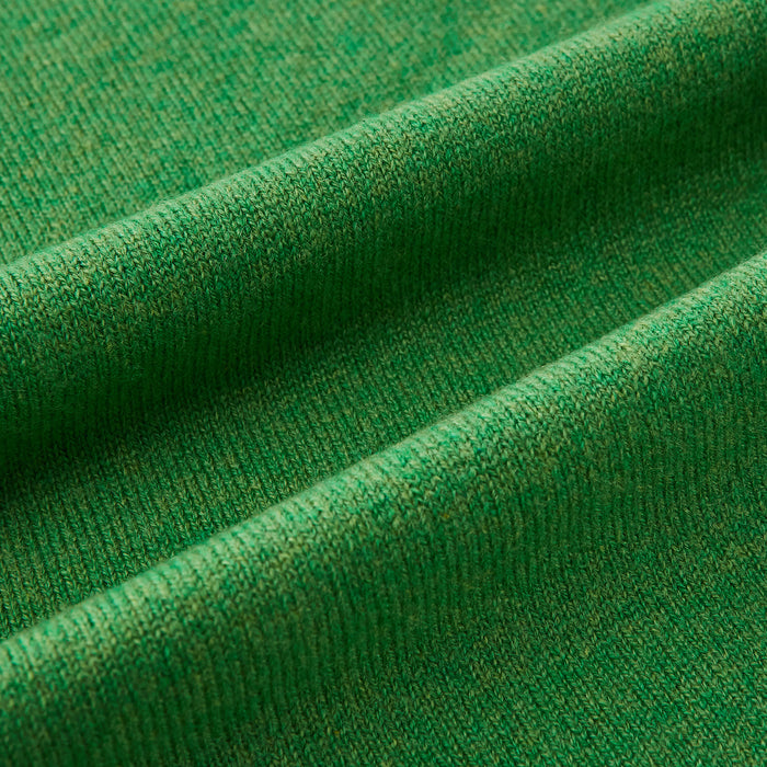 Plain Kelly Green Cashmere Knitted Scarf Image 2