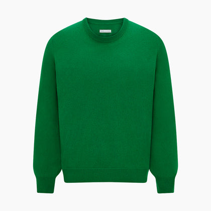 Grass Green Cashmere Round Neck Jumper Image 4