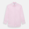View 1 of product The Turnbull & Asser Pink Mayfair Shirt features long sleeves, a classic collar, and white buttons—a refined choice for any men's wardrobe. Laid flat against a white background, it highlights timeless style and craftsmanship.