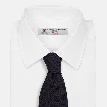 Midnight Blue Knitted Tie Image 1