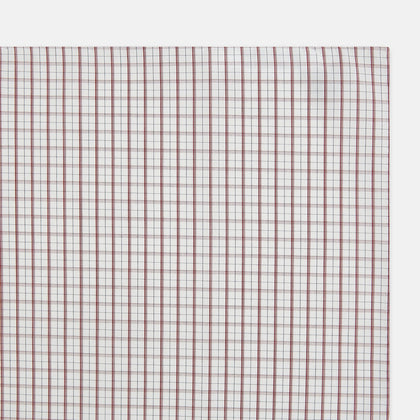 Red Tattersall Check Hand-Rolled Handkerchief Image 1