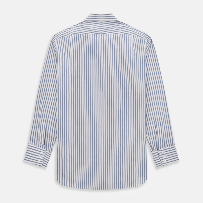 Blue Multi Wide Track Stripe Mayfair Shirt Image 2