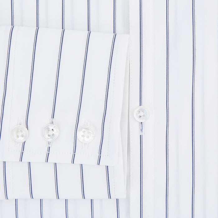 Dark Navy Double-Pinstripe Westminster Shirt Image 3