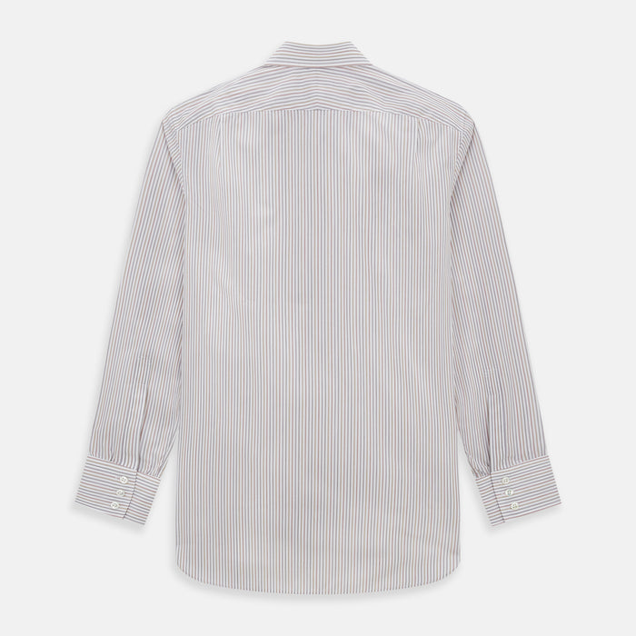 Red with Multicoloured Music Stripe Mayfair Shirt Image 2