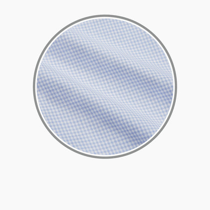 Pale Blue Multi Check Cashmerello Fabric Image 2