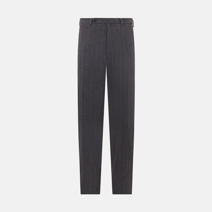 Dark Chocolate Striped Edmund trousers