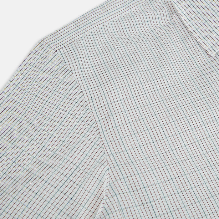 BURGUNDY AND GREEN DOUBLE GRID CHECK WESTMINSTER SHIRT Image 5