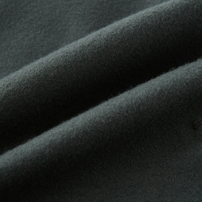 Moss Green Apsley Single-Breasted Caban Coat Image 4