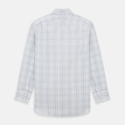Blue and Grey Multi Check Mayfair Shirt Image 2