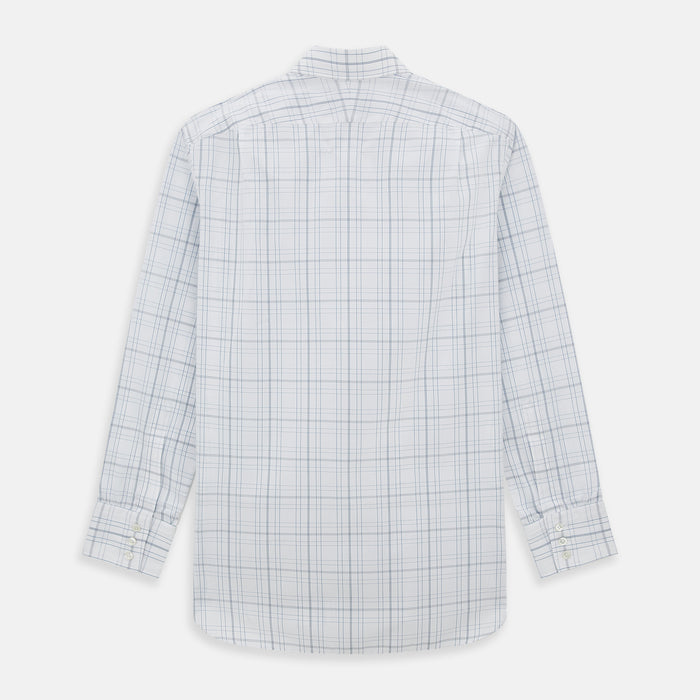Blue and Grey Multi Check Mayfair Shirt Image 2