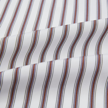 Burgundy Multi Stripe Winston Gown Image 4