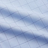 View 5 of product The Blue Prince of Wales Check Mayfair Shirt by Turnbull & Asser features a light blue check pattern, white buttons, and a classic collar. Crafted from premium Italian cotton, it is displayed on a plain white background.