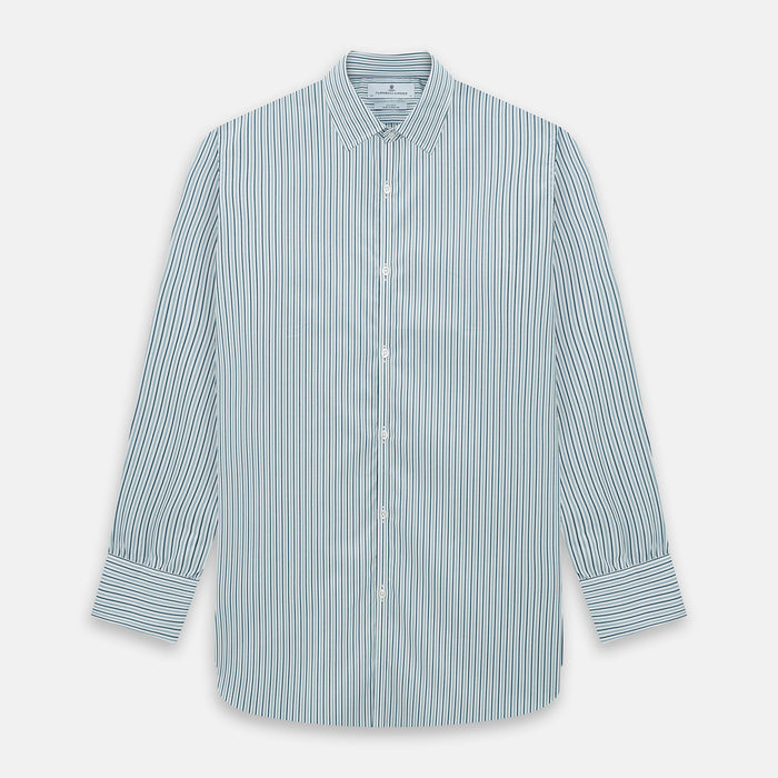 GREEN DOUBLE STRIPE WESTMINSTER SHIRT