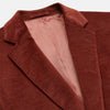 View 3 of product The Rust Cord Barrington Blazer by Turnbull & Asser is tailored in Italy with notch lapels, two front buttons, three pockets, and four-button cuffs, shown flat on a white background.