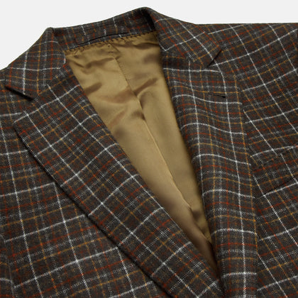 Green Multi Check Cashmere Barrington Blazer Image 1