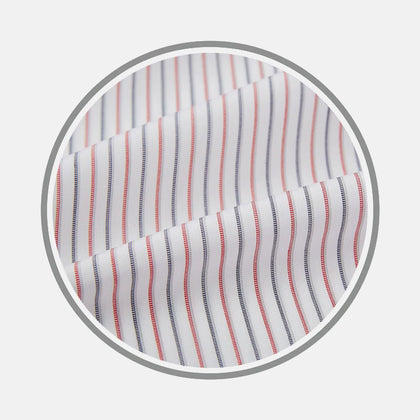 Red and Blue Double Stripe Fabric