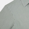View 6 of product The Melon Green Halo Stripe Westminster Shirt by Turnbull & Asser, featuring thin green and white stripes and a classic Turnbull collar, is displayed against a plain white background—a testament to refined British craftsmanship.