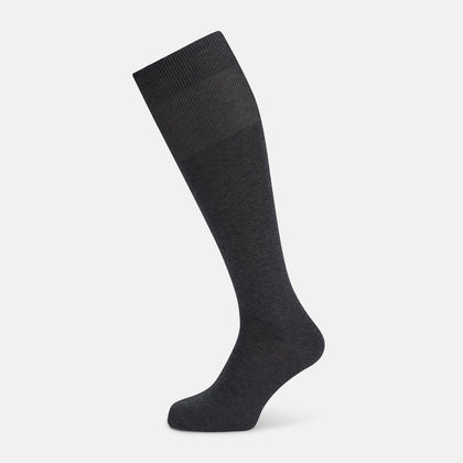 Steel/midnight Polka Dot Long Socks