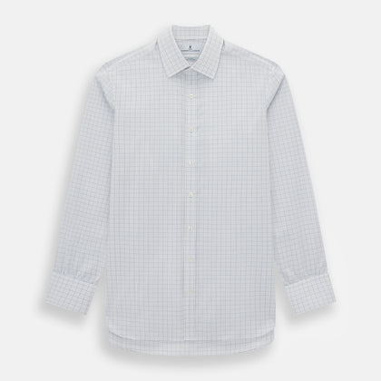 Navy and Blue Multi Grid Check Mayfair Shirt