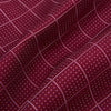View 4 of product The Turnbull & Asser Burgundy Dotted Check Pattern Printed Silk Cravat, shown on a white background, features a refined British design perfect for elevating your look.