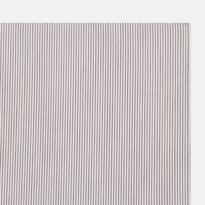 Brown Double Hairline Stripe Hand-Rolled Handkerchief Image 1