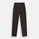 The Turnbull & Asser Brown James Trouser in a straight fit features Italian cotton, belt loops, side pockets, and a front zipper with button closure, displayed on a plain white background.