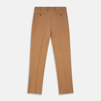 Camel Front Pleated Manson Trouser Image 2