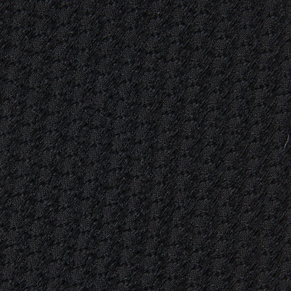 Seven-Fold Black Lace Silk Tie Image 2