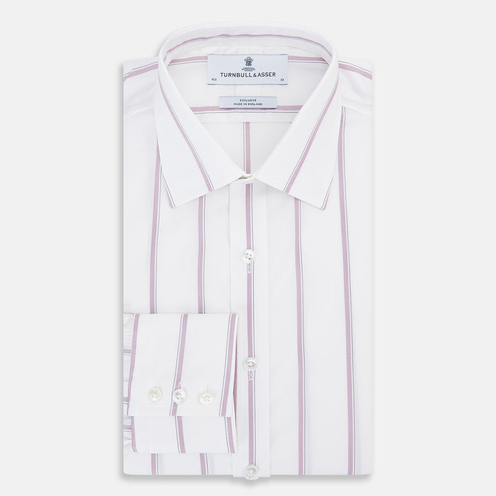 Antique Pink Track Stripe Mayfair Shirt Image 4