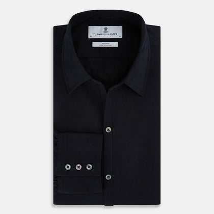 DARK NAVY WINDSOR SHIRT Image 4
