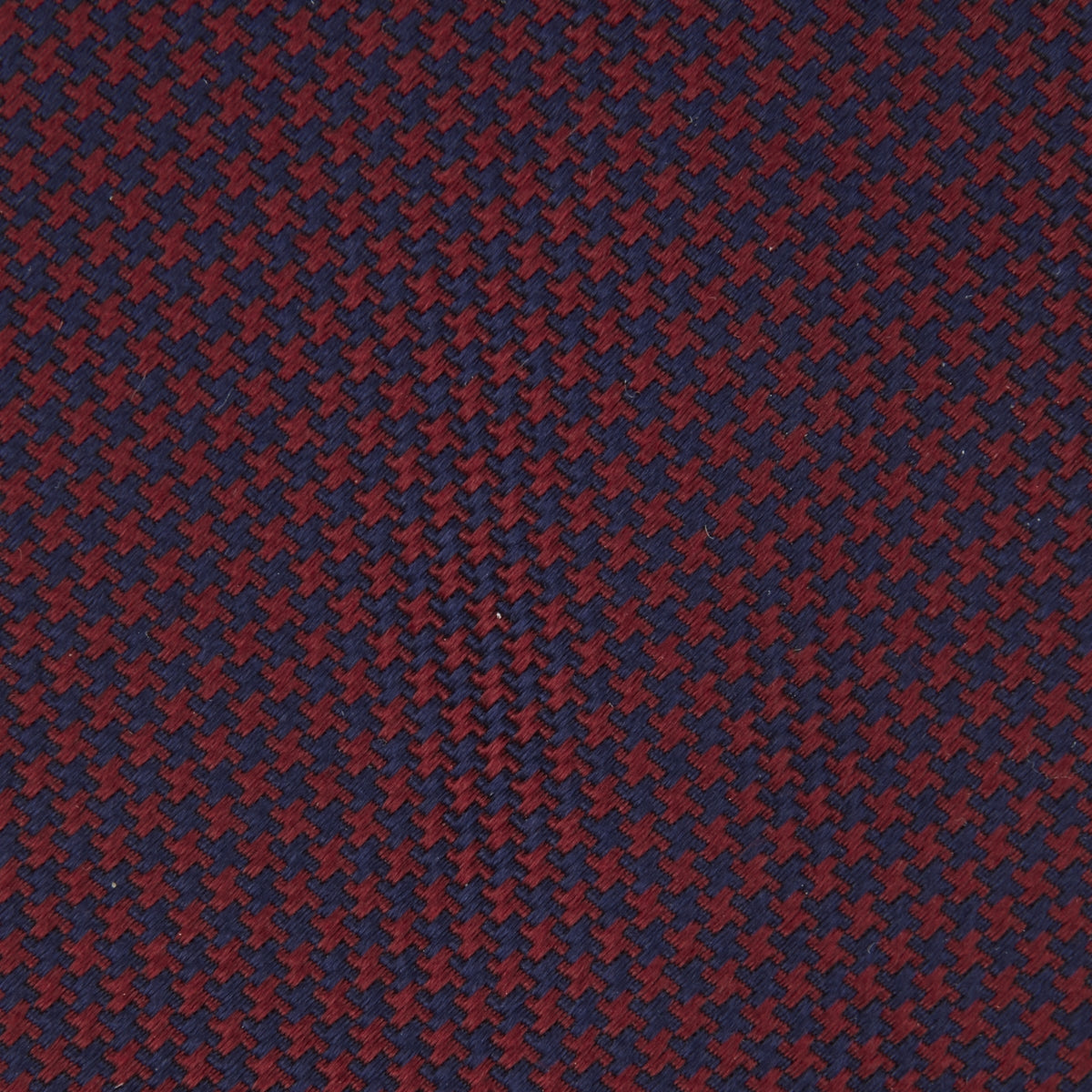 View 4 of product Burgundy Houndstooth-Silk Tie
