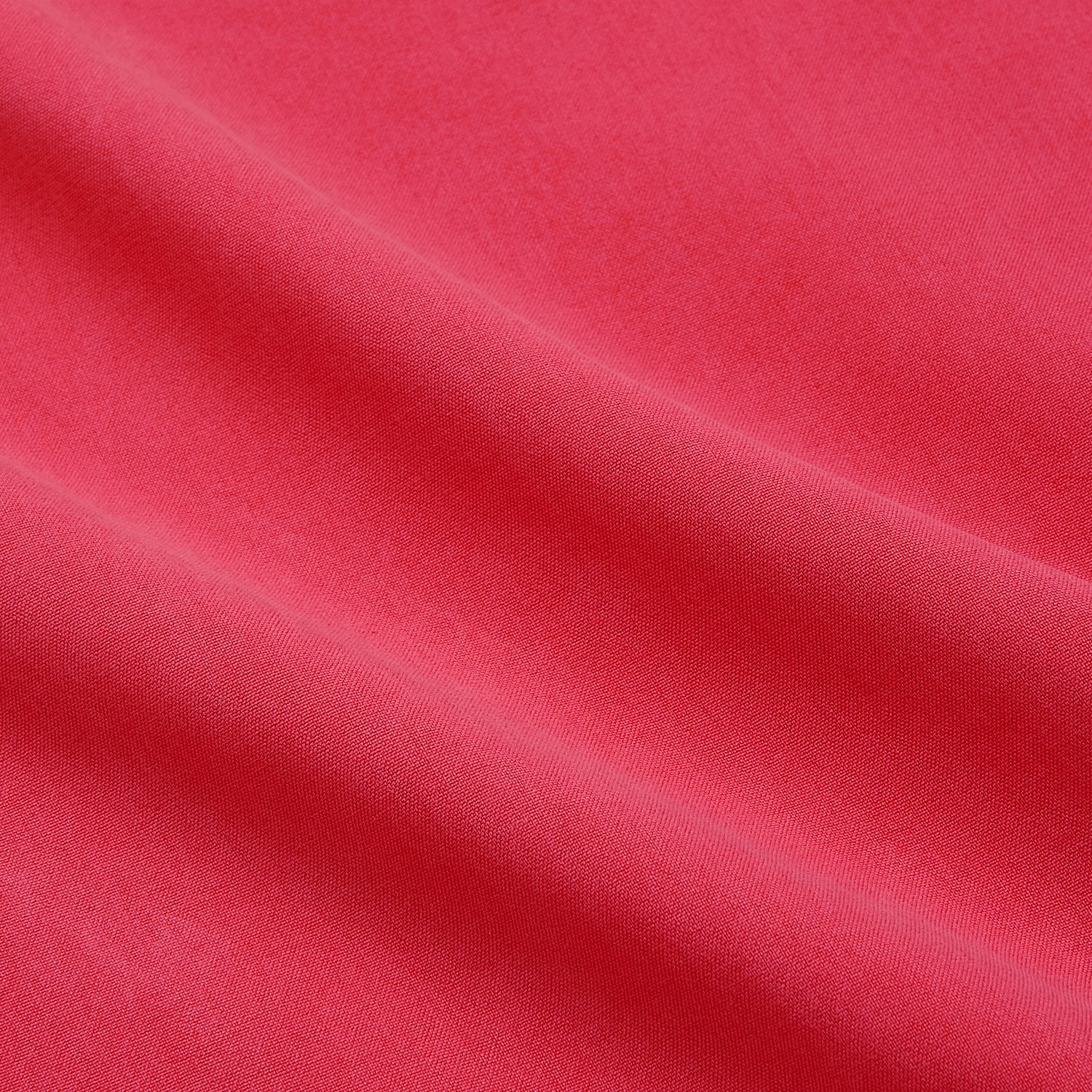 View 5 of product The Turnbull & Asser Coral Pink Silk Regular Fit Mayfair Shirt features long sleeves, a classic collar, and white buttons, displayed laid flat on a plain white background.