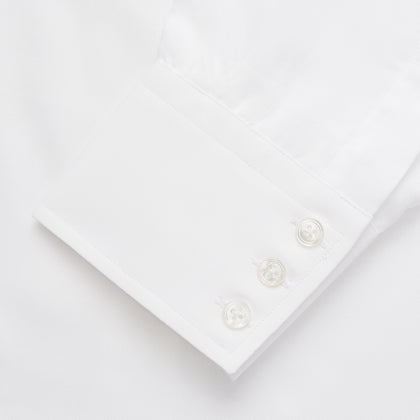 White Cotton Voile Regular Fit Mayfair Shirt Image 2