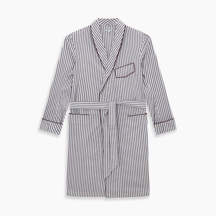 Burgundy Multi Stripe Winston Gown Image 5