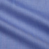 View 2 of product Turnbull & Asser's Blue Herringbone Tailored Fit Shirt with a Kent collar and white buttons is shown laid flat on a white background.