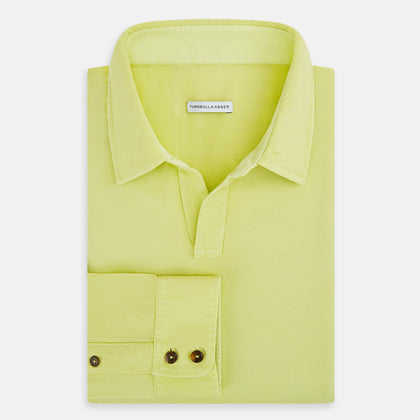 Lime Green Rugby Polo Shirt Image 4