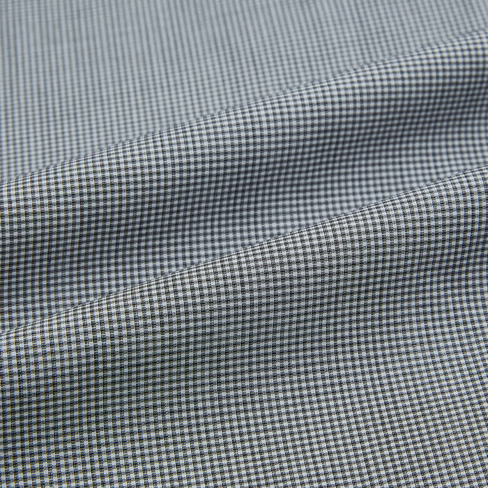 Grey and White Micro Check Westminster Shirt Image 6