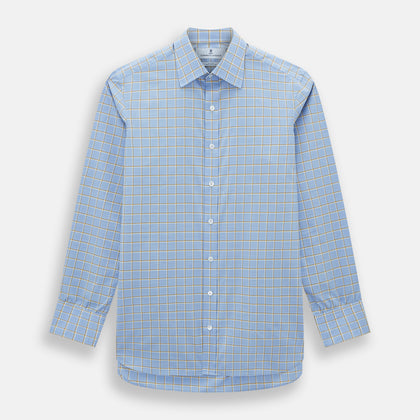 Blue and Yellow Windowpane Mayfair Shirt