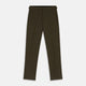The Brown Puppytooth Wool Jonathan Trousers by Turnbull & Asser are straight-leg tailored trousers with belt loops, side pockets, and a front crease, shown on a white background.