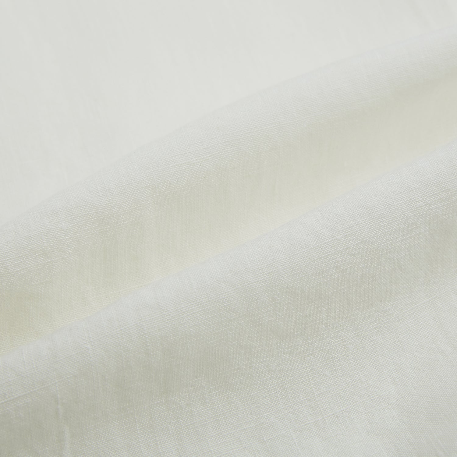 View 8 of product The Vanilla Linen Westminster Shirt by Turnbull & Asser is a long-sleeve, white button-up with a Turnbull collar, buttoned cuffs, and straight hem, highlighting British craftsmanship against a plain white background.